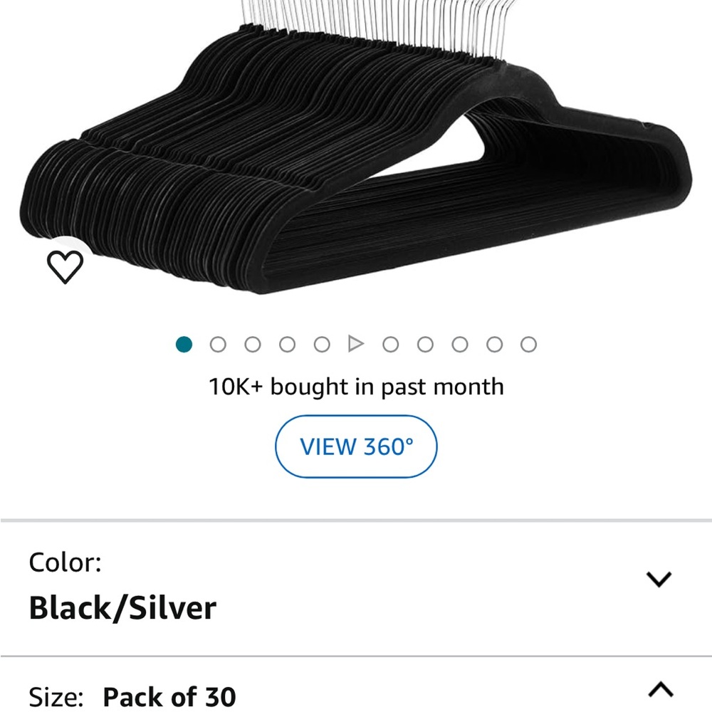 Velvet hangers- set of 25